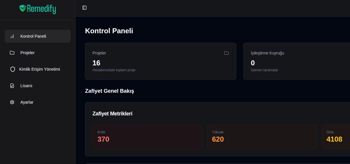 Kod tarama sonuçları içe aktarma